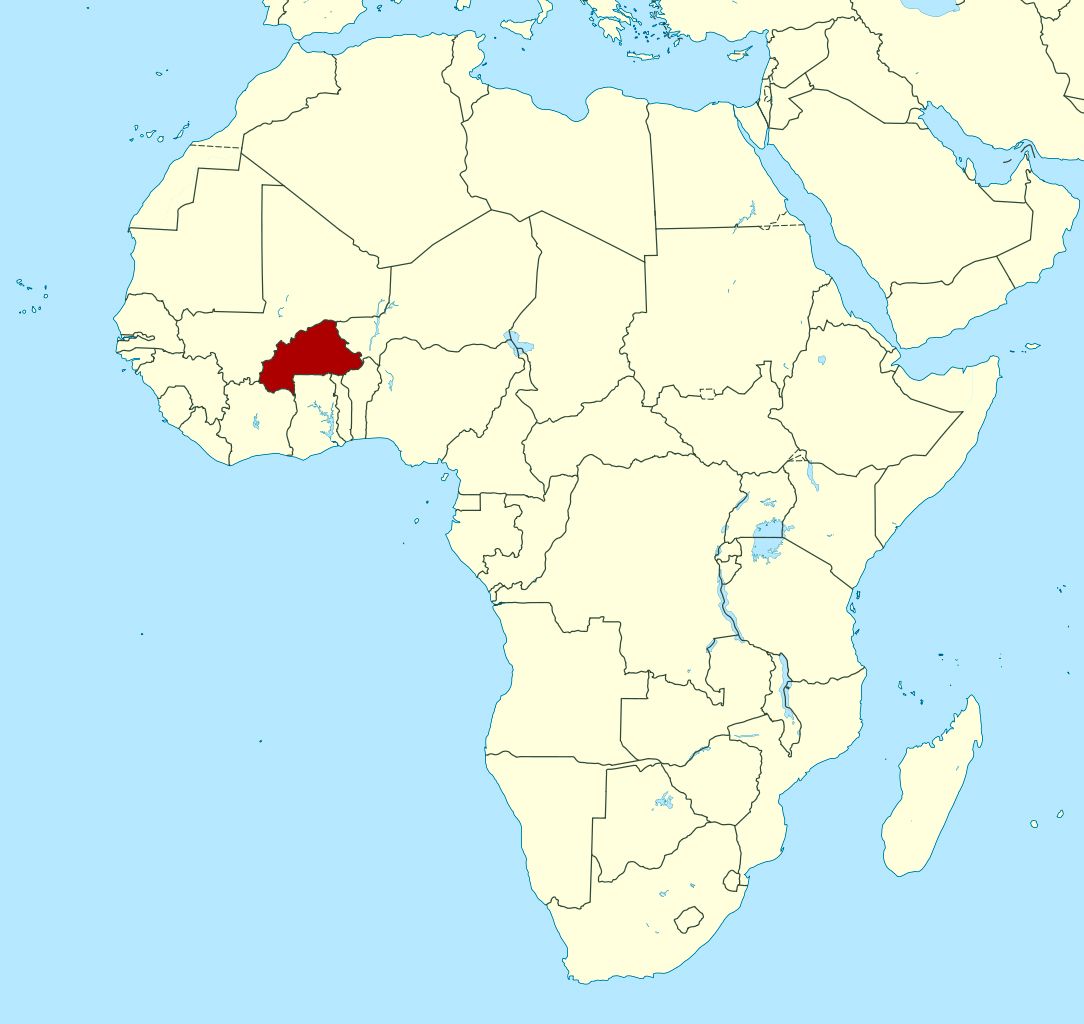 map burkina faso